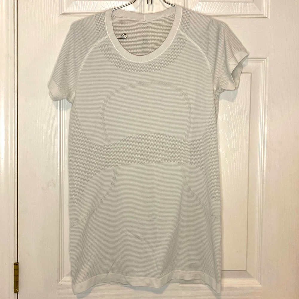 Lululemon Swiftly Short Sleeve White Size 10